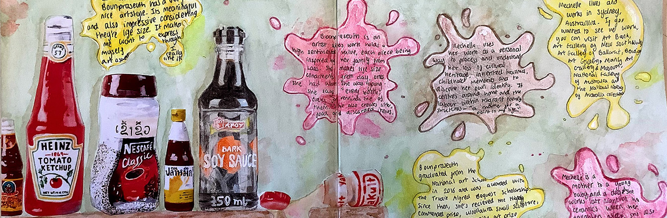 Step by Step Lesson Plan: Clay Pantry, Coiled Condiments  with Character