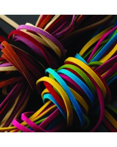 Imitation Suede Thonging - Brights/Dark - Class Pack