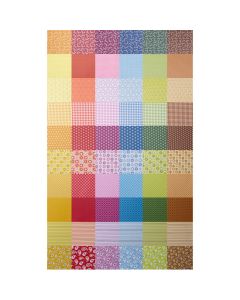 Patterned Colour Themed Card Packs - Assorted. Pack of 50