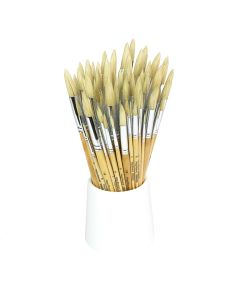 Specialist Crafts Hog Round Short Brushes Assorted Pack 90