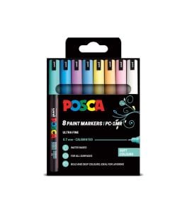Uni Posca Marker PC-1MR 8 Soft Colours