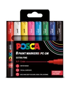 Uni Posca Marker PC-1M 8 Standard Colours