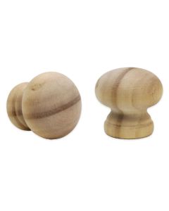 Wooden Knobs. Pack of 10