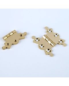 Brassed Fancy Hinges. Pack of 50 pairs