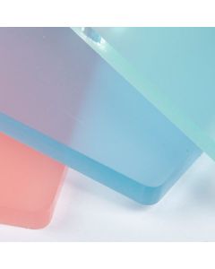 Frost Perspex Cast Acrylic Sheet - 1000 x 500 x 3mm - Assorted Colours