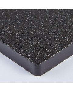Perspex Cast Acrylic Sheet - 1000 x 500 x 5mm - Black Sparkle