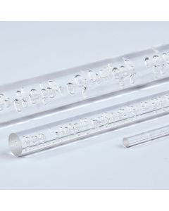 Clear Extruded Bubble Acrylic Rods