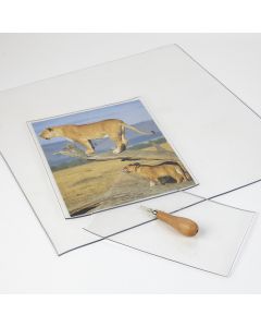 Clear Soft Cut Lino. 150 x 250mm. Pack of 24