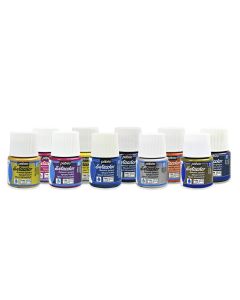 Pebeo Setacolor Shimmer Paints. Set of 10