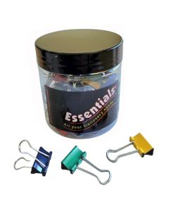 Fold Back Clips 19mm Assorted Colours