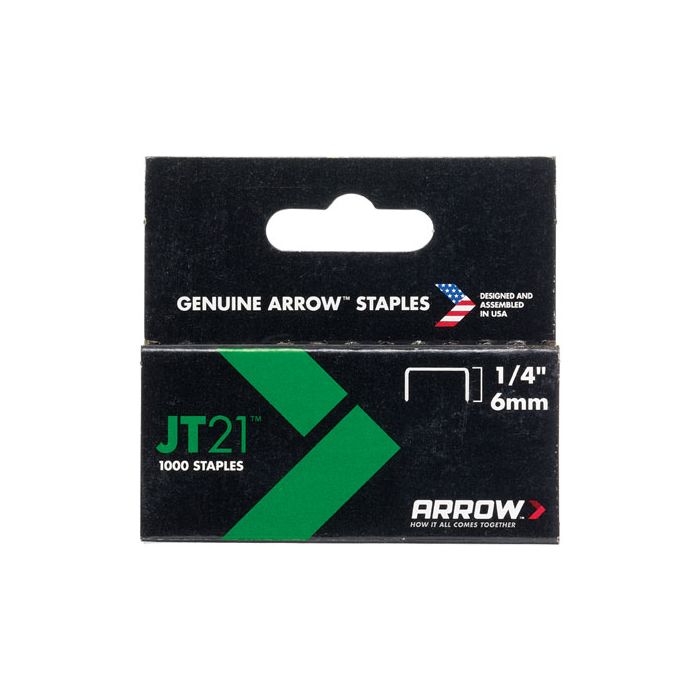 Staples For Junior and Light-Duty Staple Guns. Pack of 1000