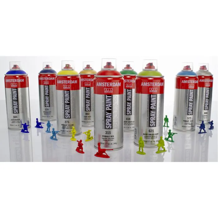 AMSTERDAM Spray Paint 400 Ml | Farbe Karmin 318 | Sprühfarbe Für Graffiti, Kunst & DIY