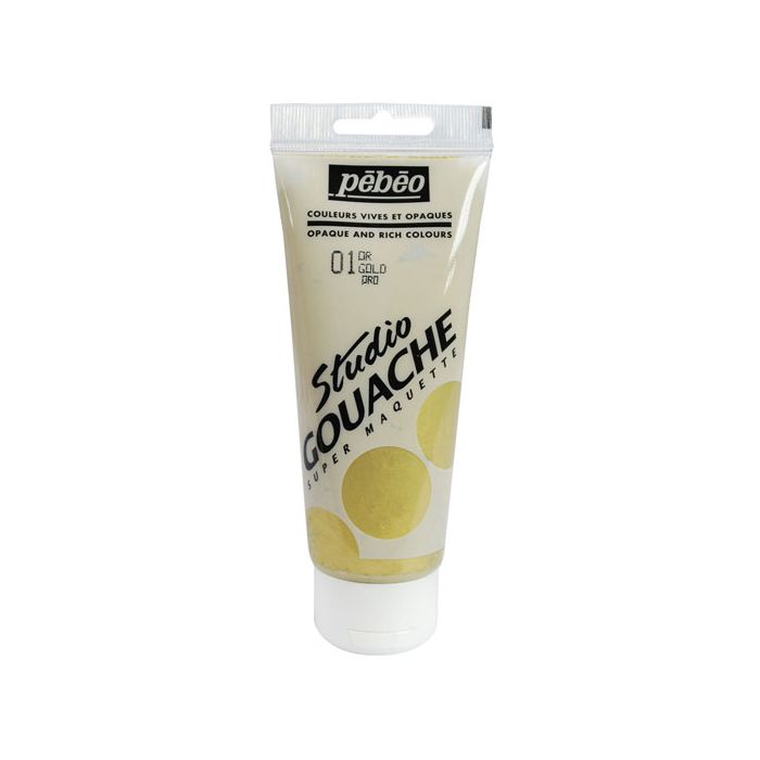 Pebeo Studio Gouache Metallics 100ml - Gold