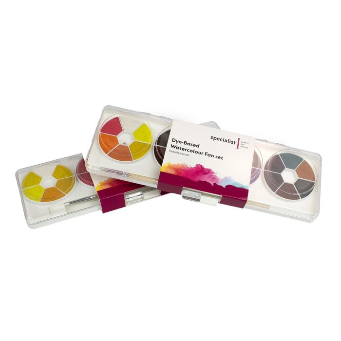 Specialist Crafts Fan Dye-Based Watercolour Sets
