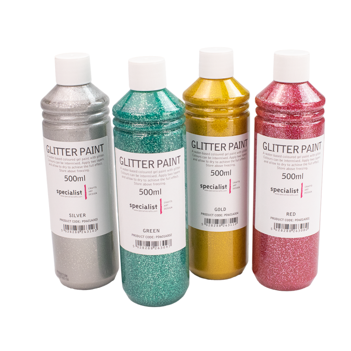 Specialist Crafts Glitter Paint 500ml