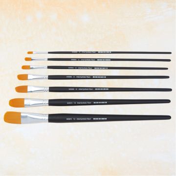 Artist Filbert Synthetic Brush Set