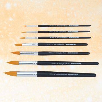Artist Round Synthetic Brush Set