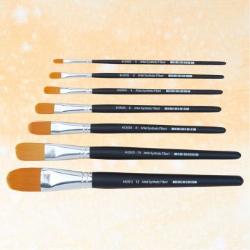 Artist Filbert Synthetic Brush Set