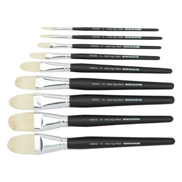 Artist Filbert Hog Brush Set