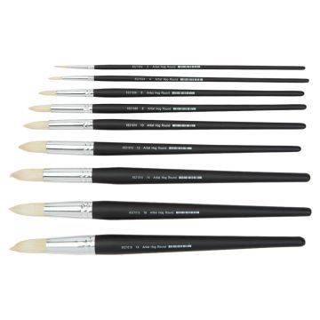 Specialist Crafts Artist Round Hog Long Handled Brushes