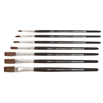 Artist Flat Pony Brushes