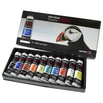 Specialist Crafts Spectrum Artist Gouache Tube Set
