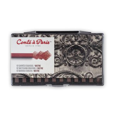 Conte Carres. Bistre. Pack of 12
