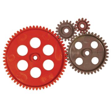 PVC Gears 4mm Bore. Pack of 10