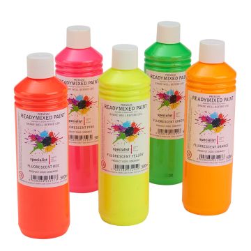 Specialist Crafts Premium Readymixed 500ml - Fluorescent Set