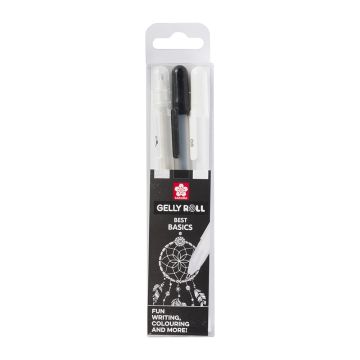 Sakura Gelly Roll Mixed Set Clear, Black and White