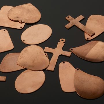 Large Copper Pendants. Pack of 10
