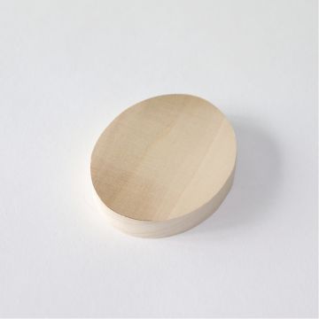 Wooden Oval Plaque - 90 x 60mm
