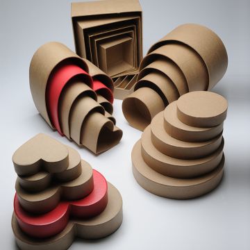 Large Round Boxes. Assorted. Pack of 5