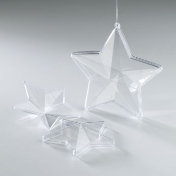 Clear Plastic Stars