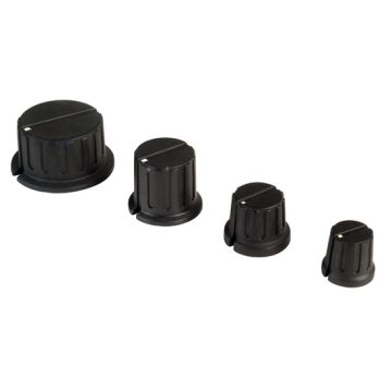 Matt Black Control Knobs. Pack of 5