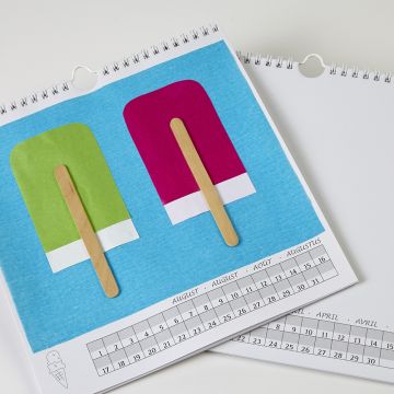 Personalise a Calender White 230 x 250mm. Each