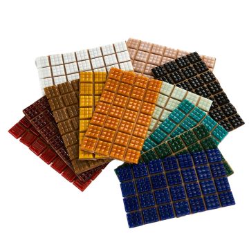 20mm Glass Mosaics Assorted Class Pack 