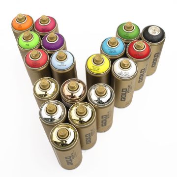 Montana GOLD Matt Spray Paints Metallics Set
