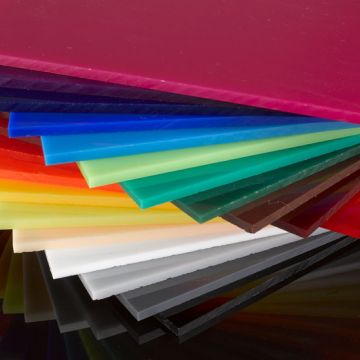 Coloured Cast Acrylic Sheet - 1000 x 500 x 3mm - Assorted Colours