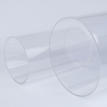Large Diameter Clear Cast Acrylic Tubes
