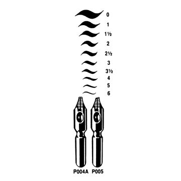 Round-hand Pen Nibs Left Oblique. Pack of 12