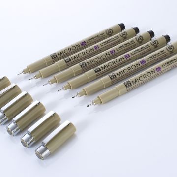 Sakura Pigma Micron Fineliners - Black
