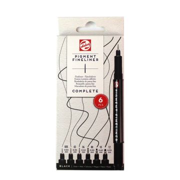 Talens Pigment Fineliner Set 6 Complete