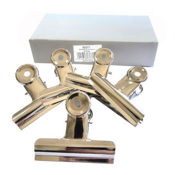 Bulldog clips nickle Plated 76mm Pack of 10
