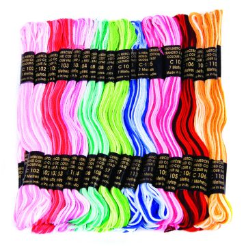 Pony 6 Strand Cotton Multicoloured Mixed Pack