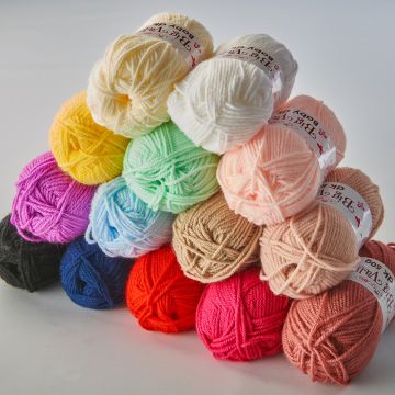 Acrylic Wool Yarn - Assorted Pack of 14