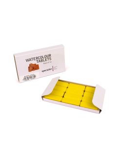 Specialist Crafts Watercolour Tablet Pack of 12 Brilliant Yellow