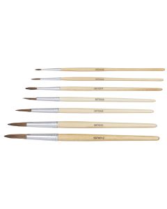 Student Round Pony Short Handled Brushes