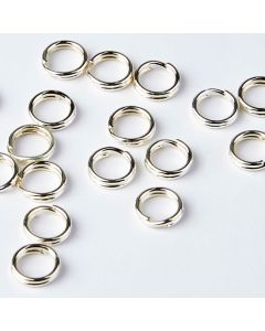 Split Rings - 5mm - Silver Plated