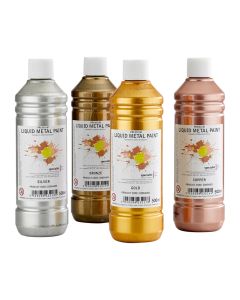 Specialist Crafts Premium Readymixed 500ml Liquid Metal Paint